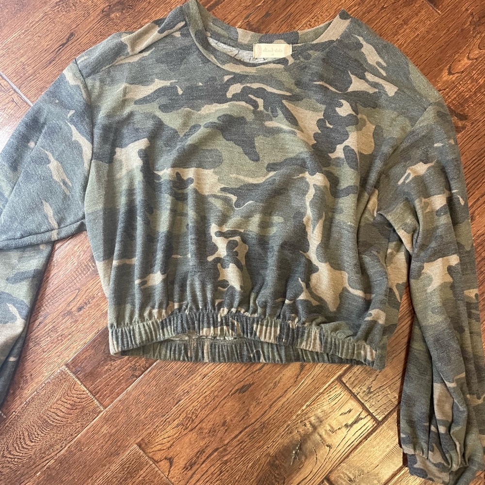 Camo Crop Long Sleeve Alter’d State Shirt